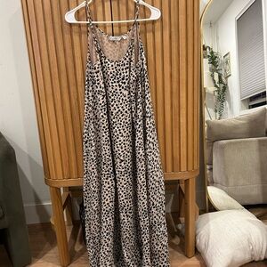 & Other Stories Leopard Print Maxi Dress